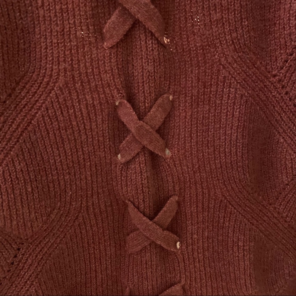 Rust tone Hippie Rose cardigan - Picture 4 of 6